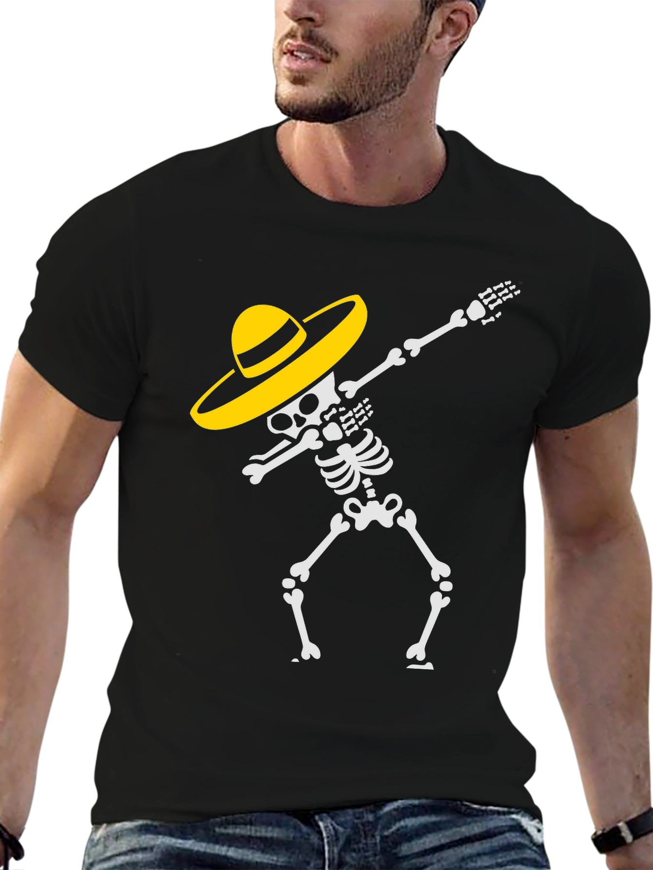 Dabbing Skeleton T-Shirt - Day of the Dead