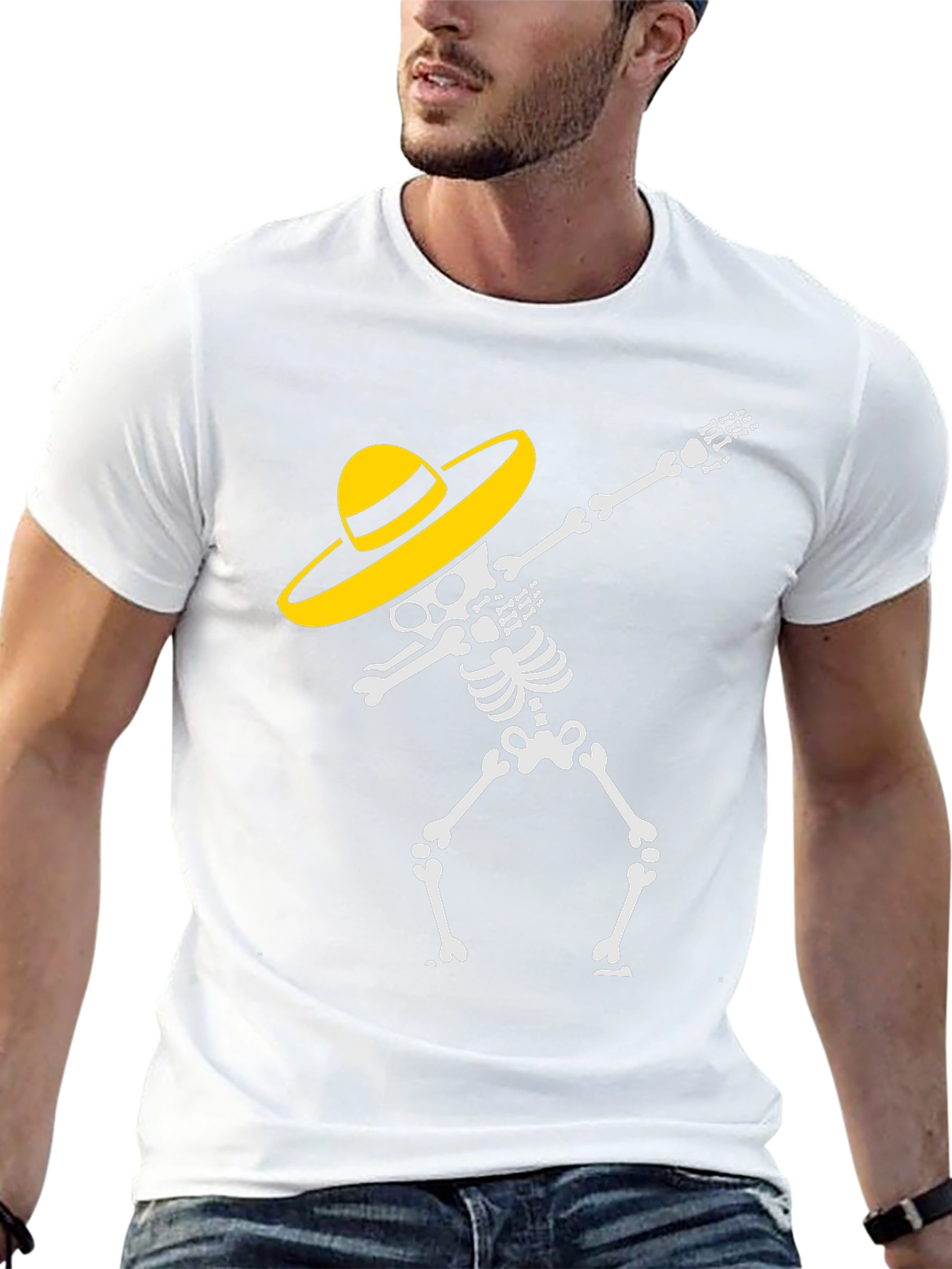 Dabbing Skeleton T-Shirt - Day of the Dead