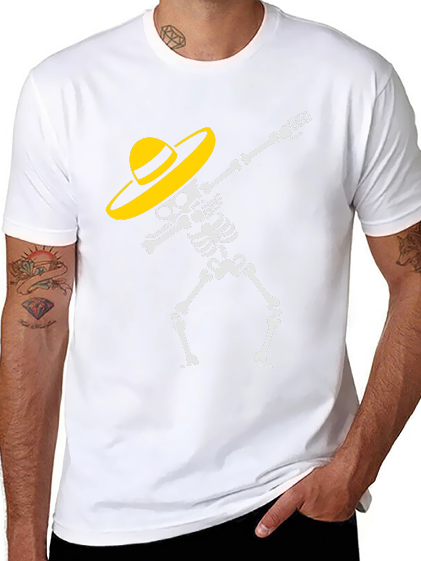 Dabbing Skeleton T-Shirt - Day of the Dead