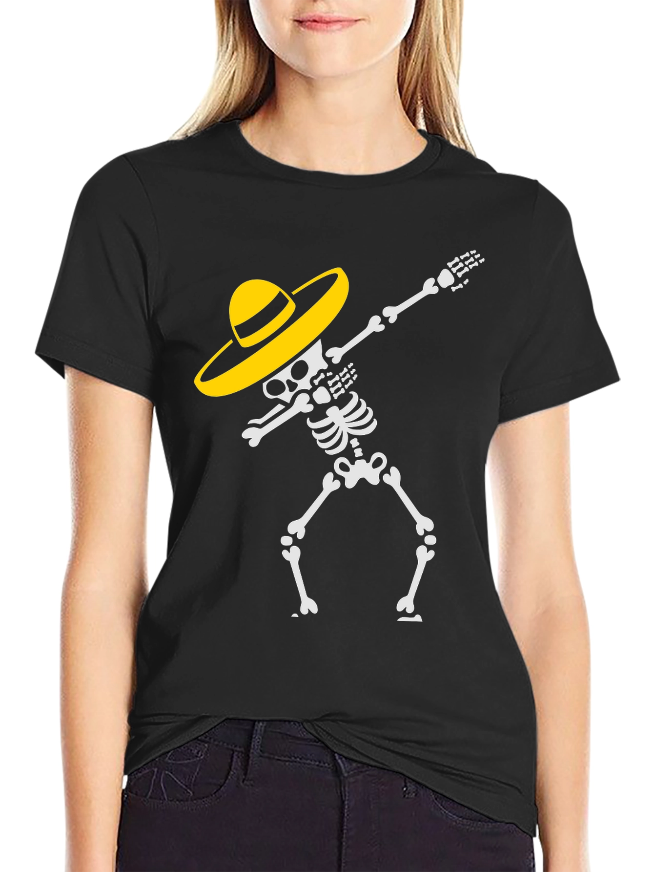 Dabbing Skeleton T-Shirt - Day of the Dead