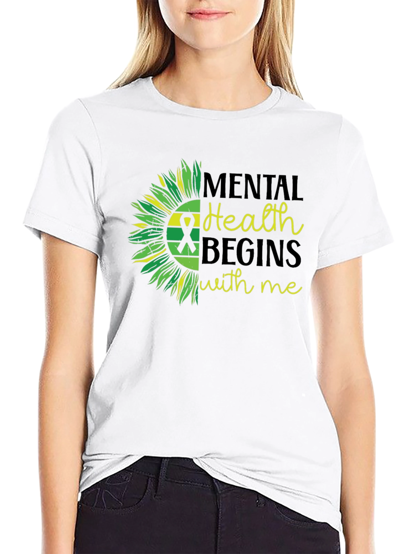 Mental Health Awareness Sunflower T-Shirt