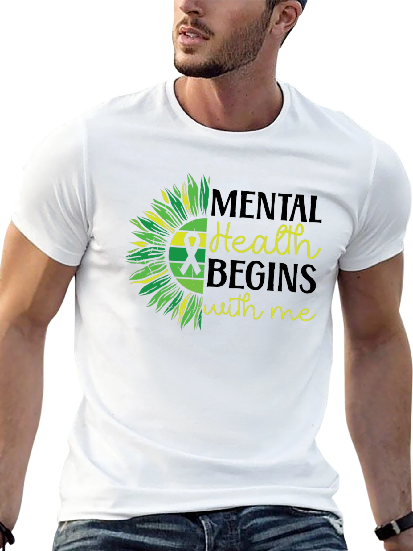 Mental Health Awareness Sunflower T-Shirt