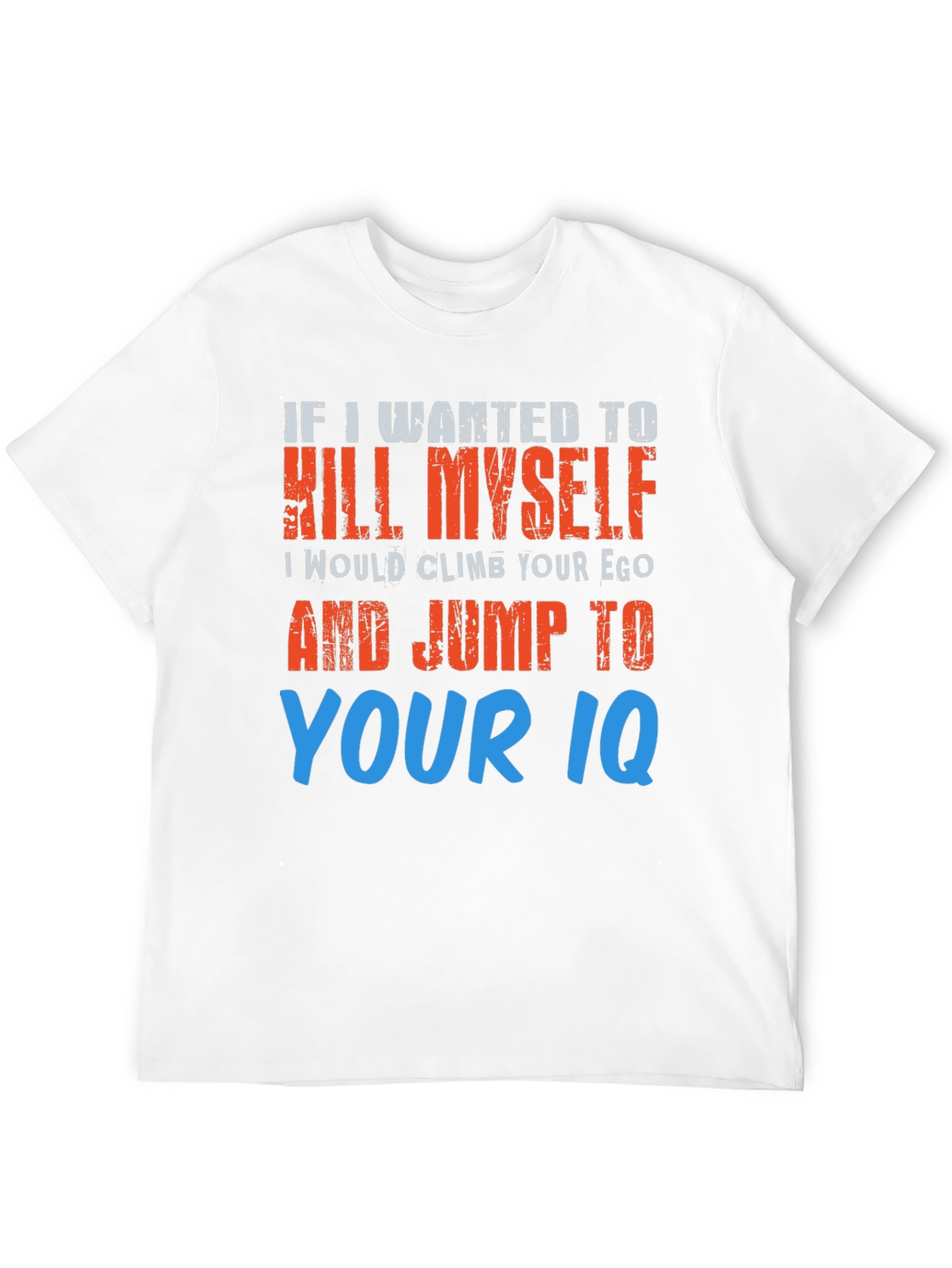 Humorous Graphic T-Shirt - Suicide Joke