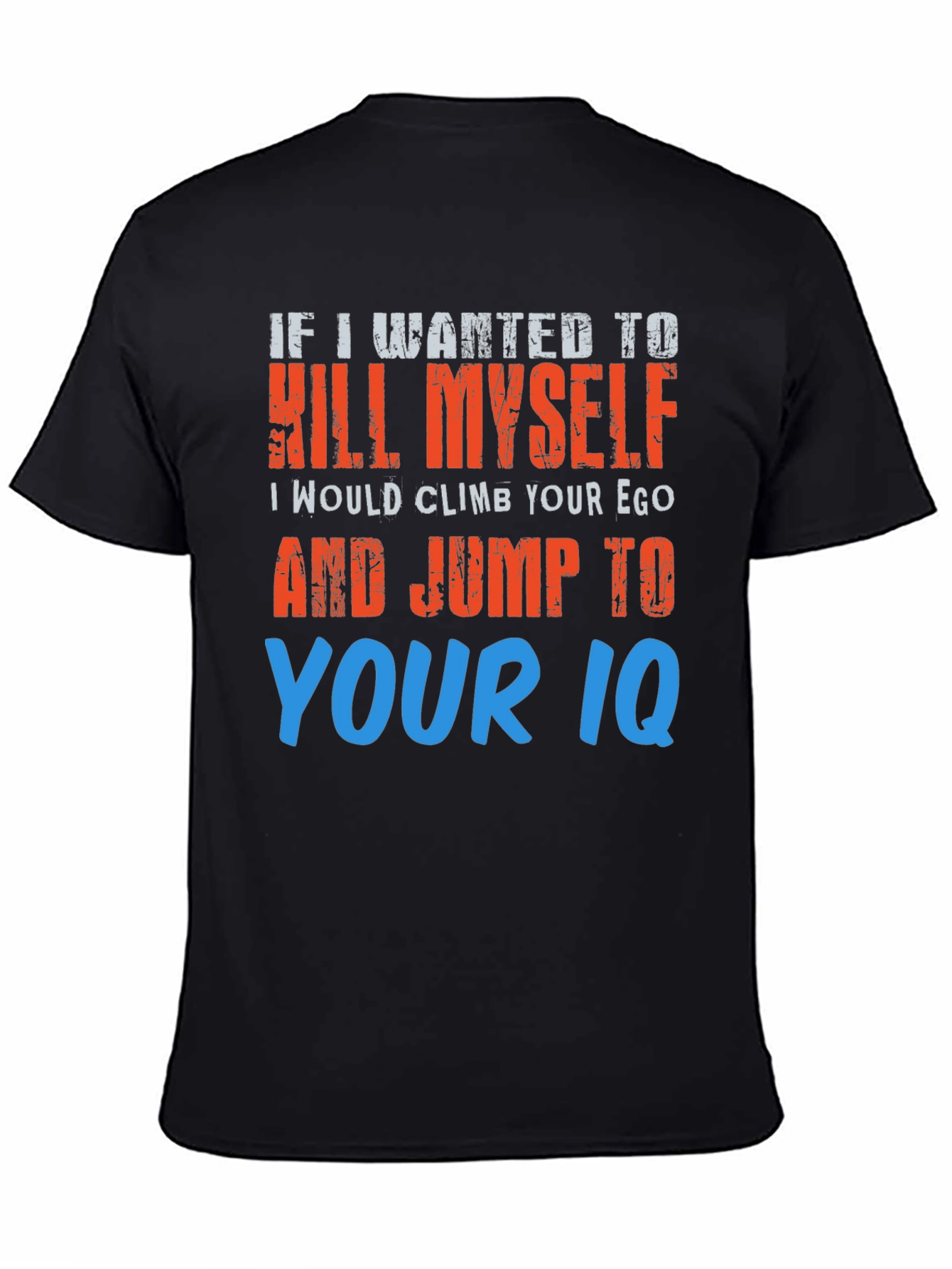 Humorous Graphic T-Shirt - Suicide Joke