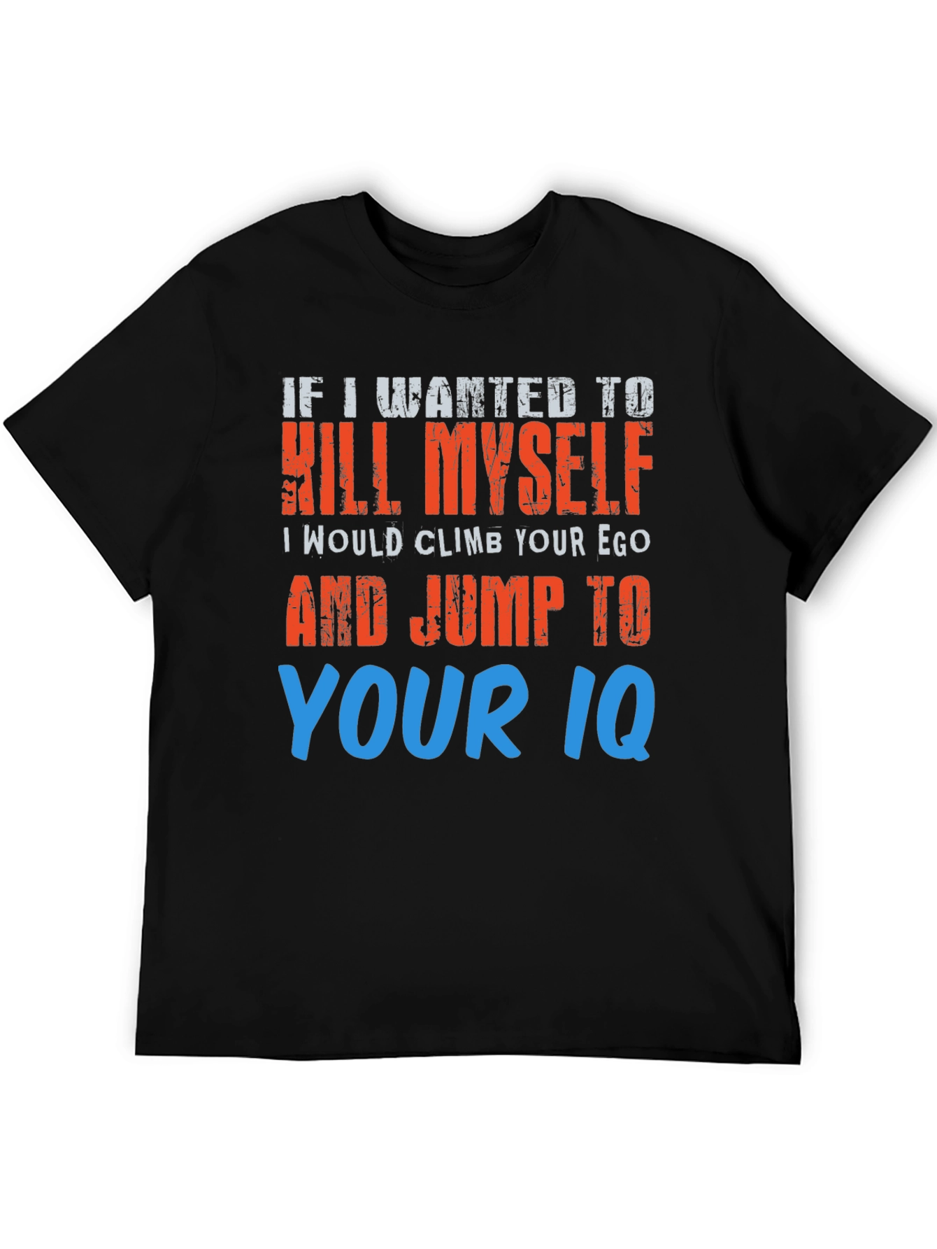 Humorous Graphic T-Shirt - Suicide Joke