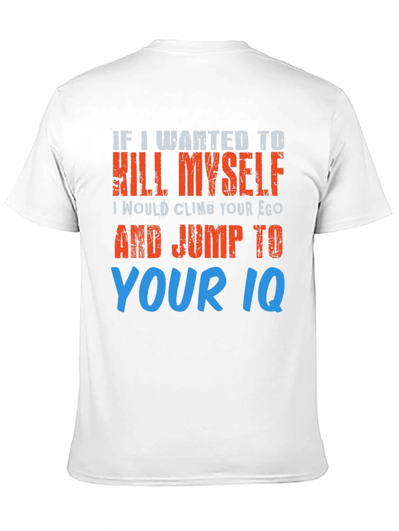 Humorous Graphic T-Shirt - Suicide Joke