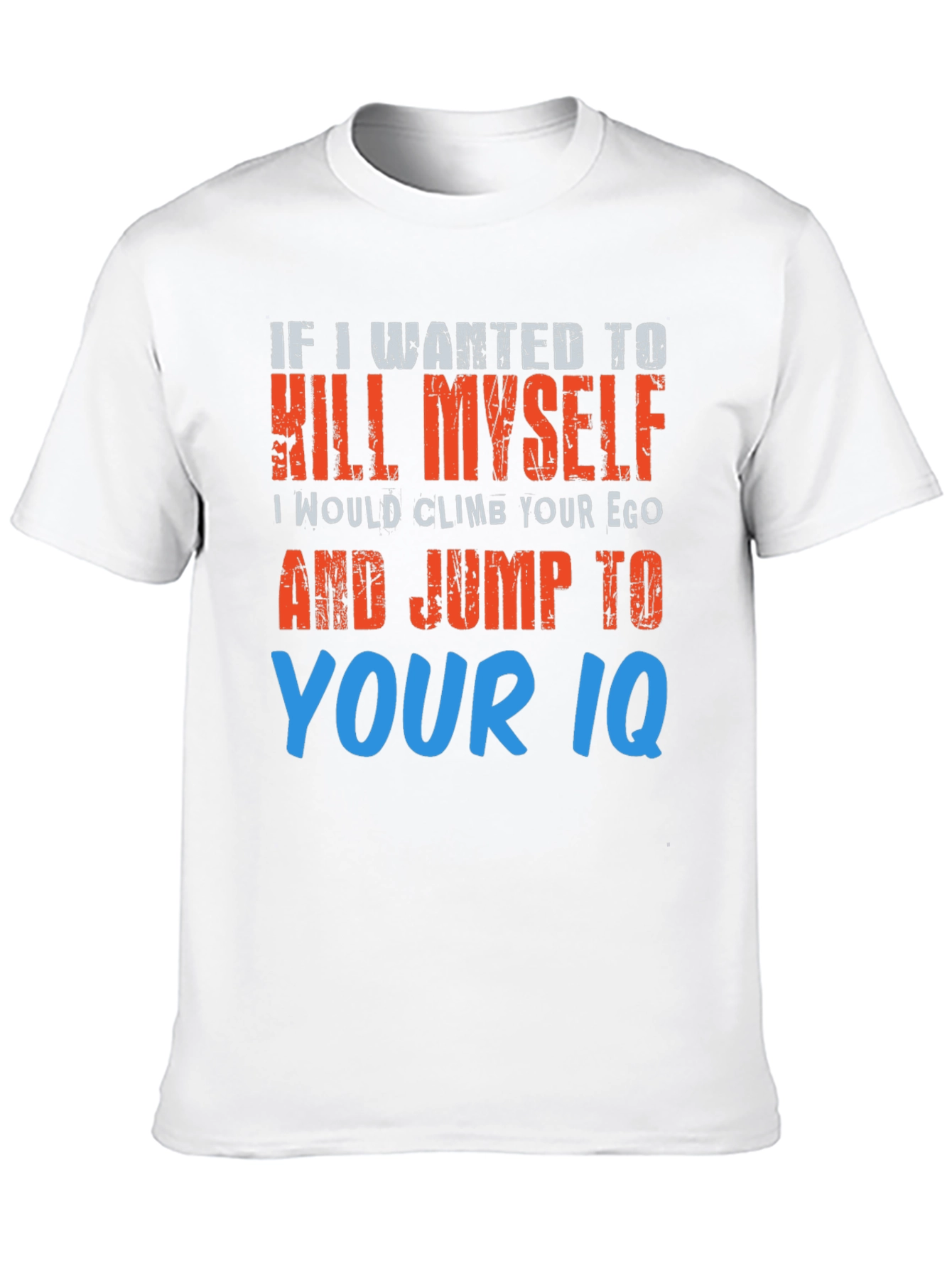 Humorous Graphic T-Shirt - Suicide Joke