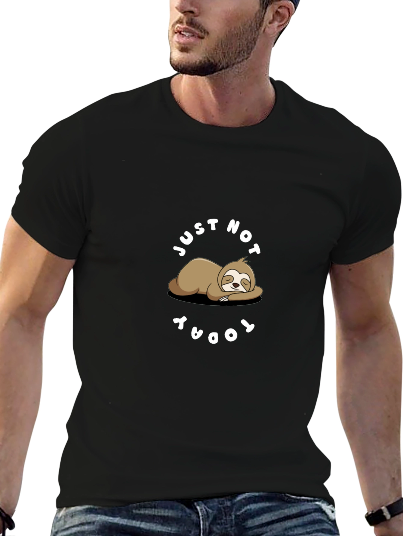 Lazy Sloth Graphic Tee - Just Not Today T-Shirt
