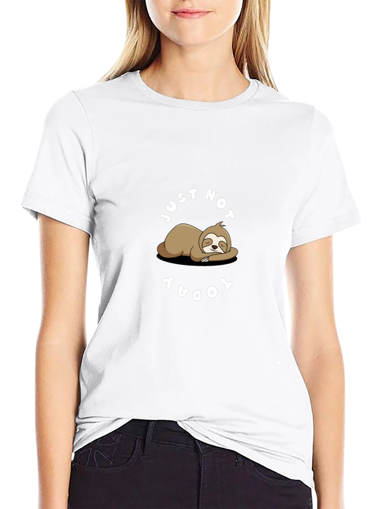 Lazy Sloth Graphic Tee - Just Not Today T-Shirt