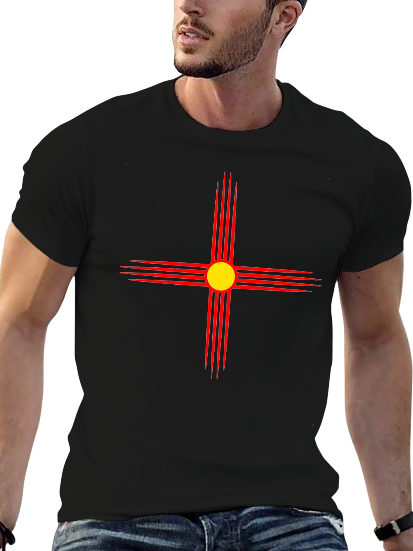 Southwestern Sun Black T-Shirt