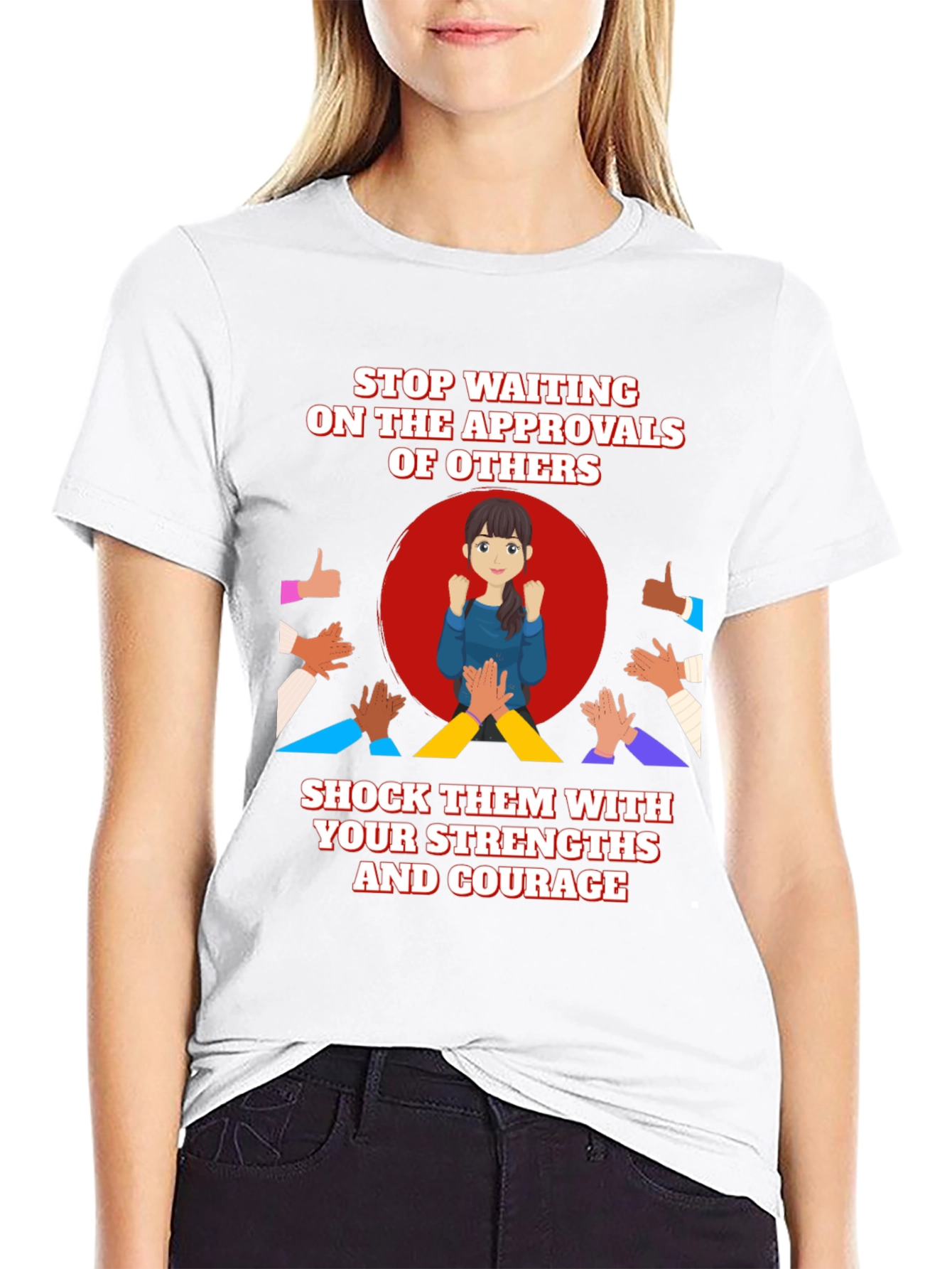 Empowerment T-Shirt: Strengths & Courage Design