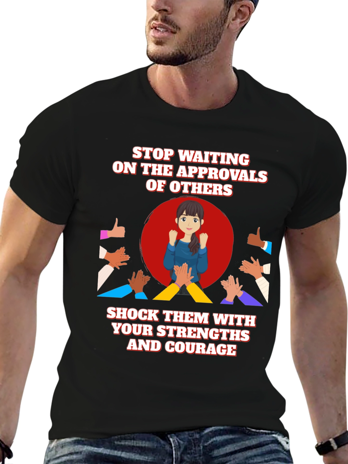 Empowerment T-Shirt: Strengths & Courage Design
