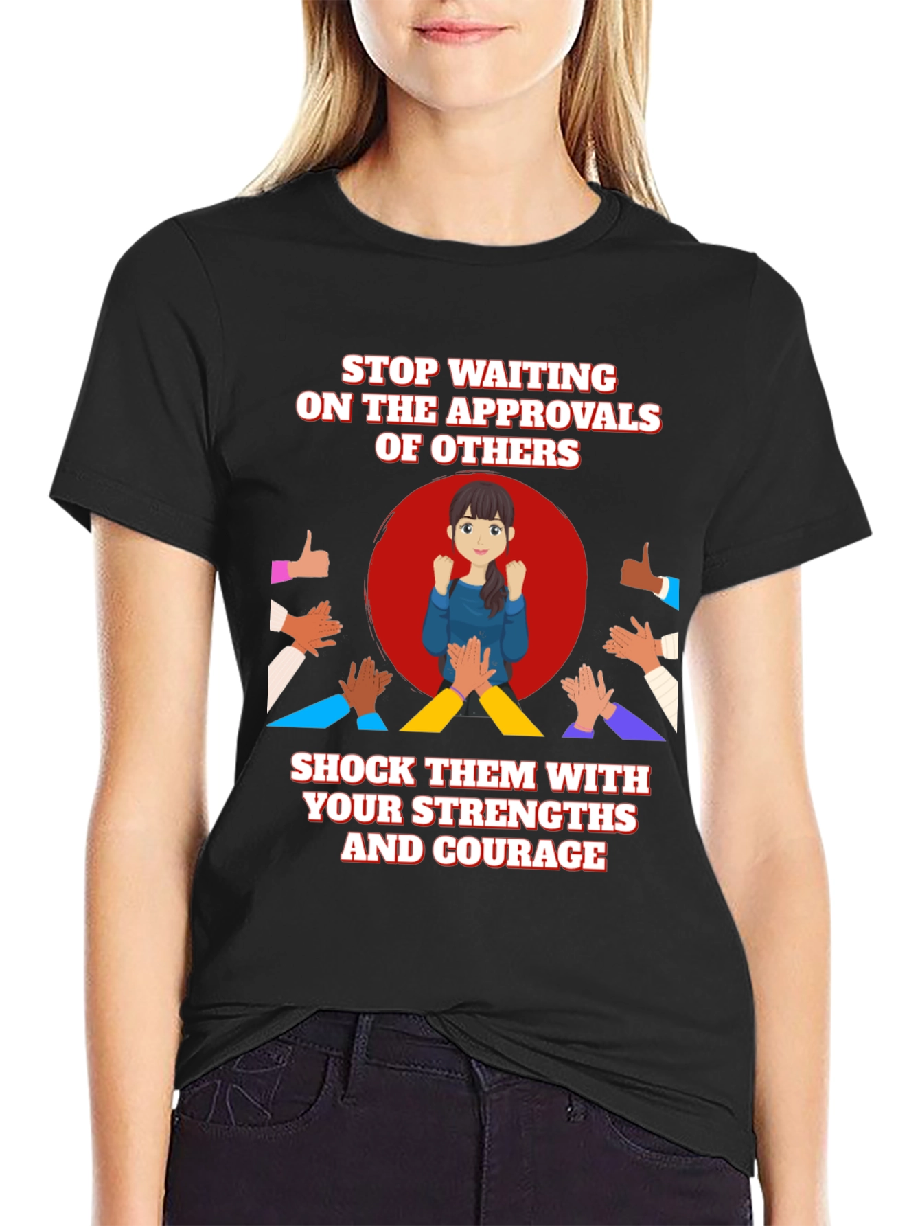 Empowerment T-Shirt: Strengths & Courage Design