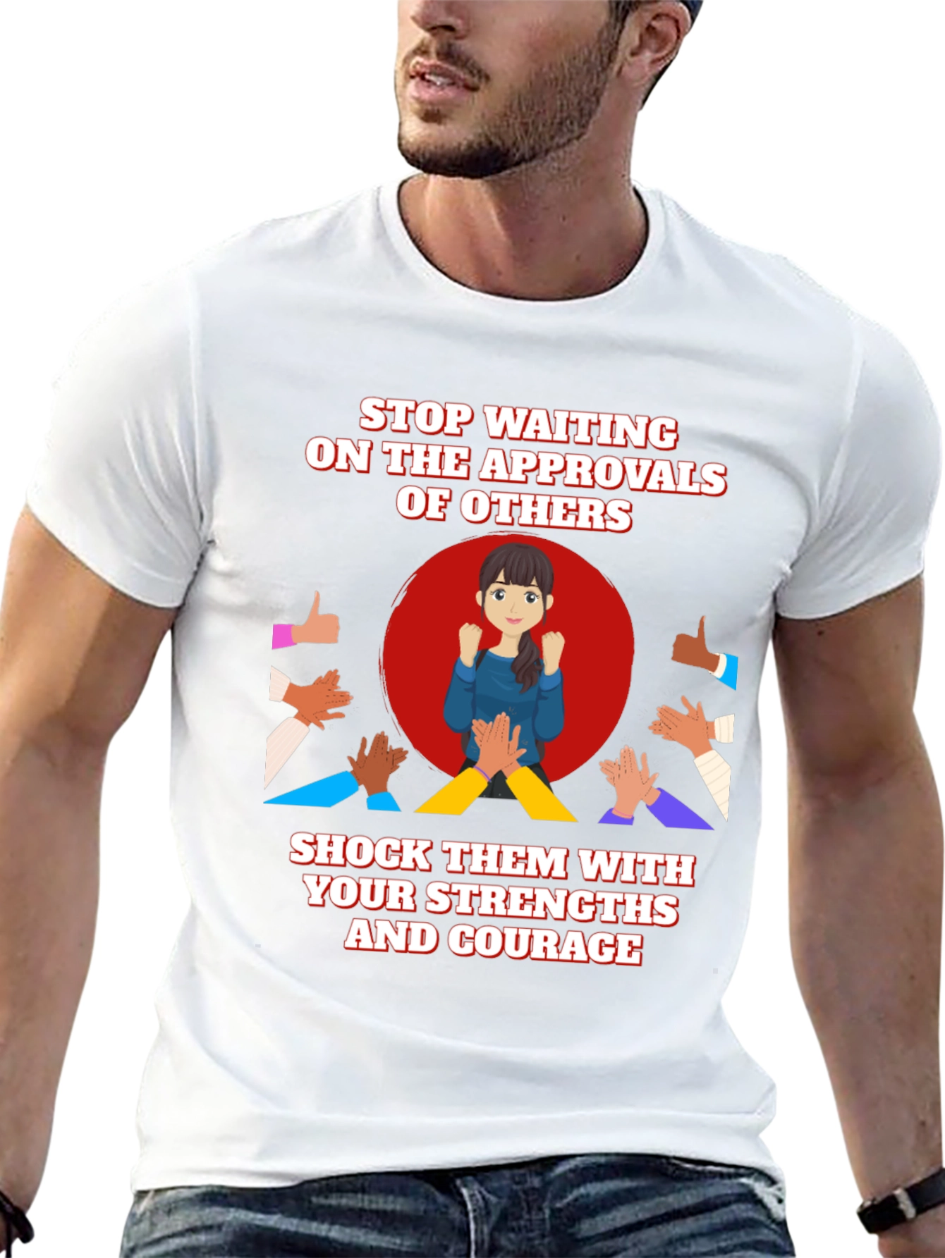 Empowerment T-Shirt: Strengths & Courage Design