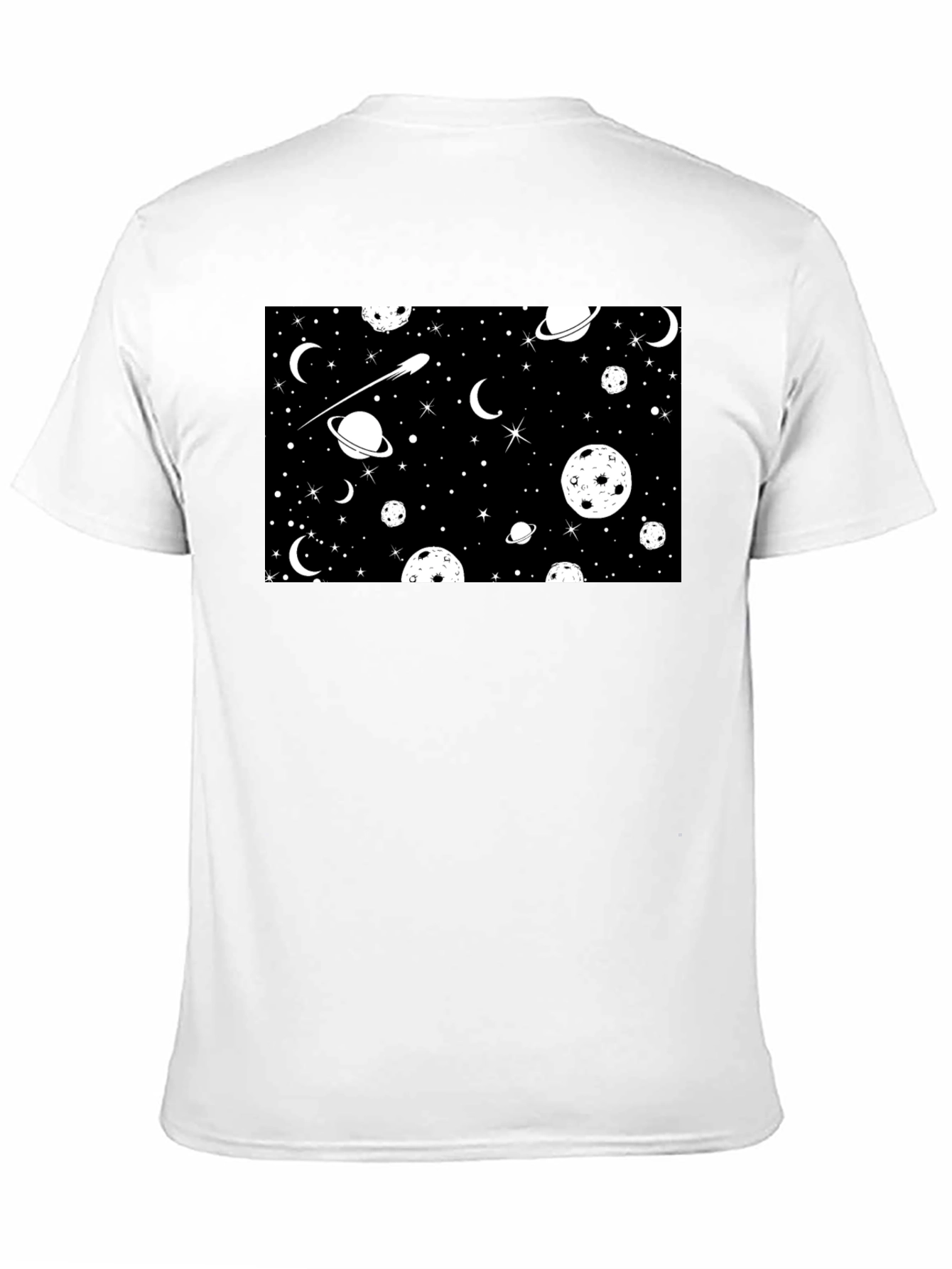 Galaxy Print Black T-Shirt
