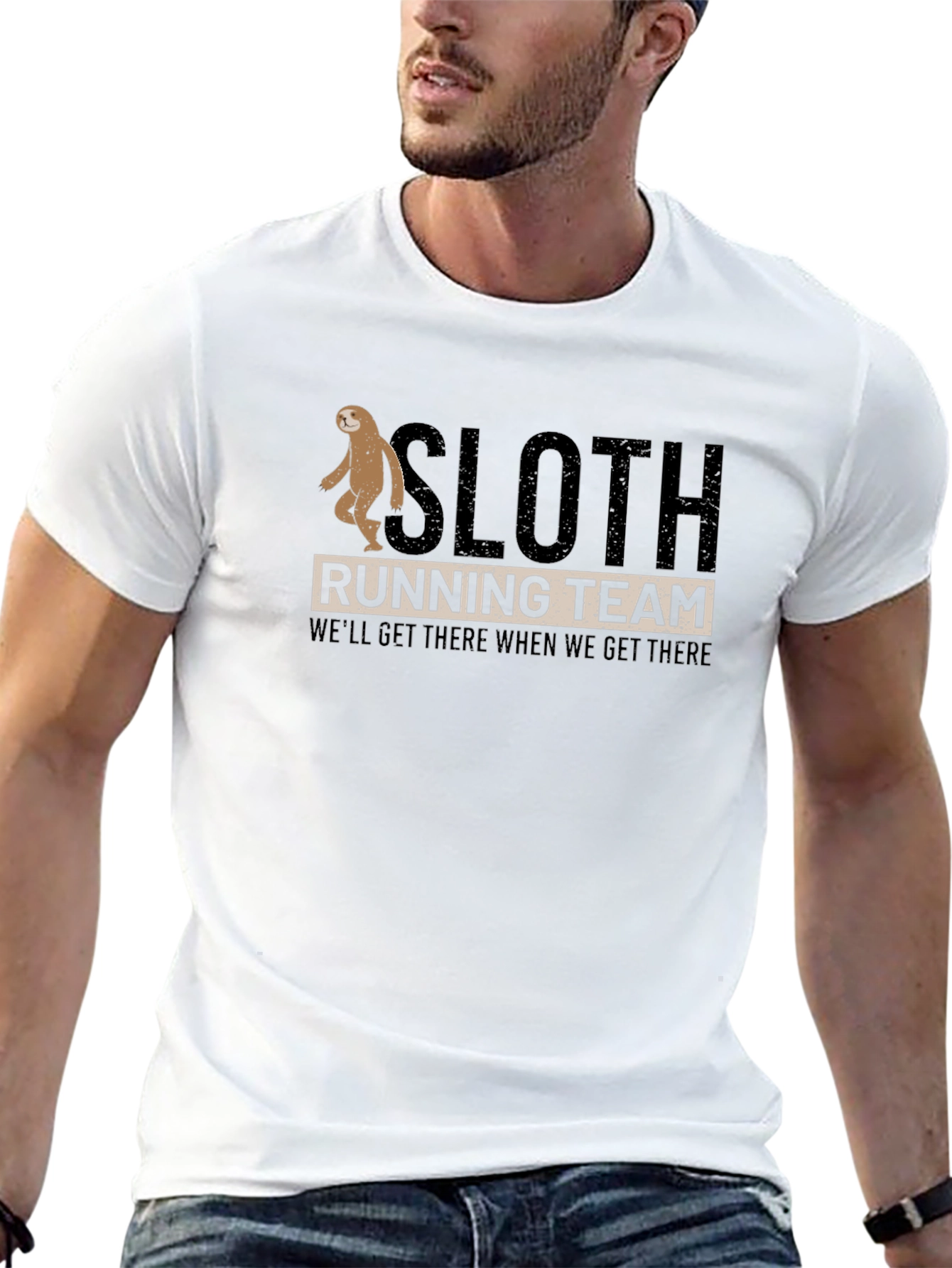 Sloth Running Team T-Shirt - Funny & Relaxed