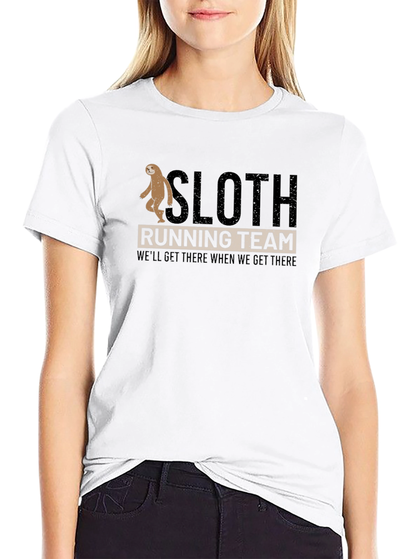 Sloth Running Team T-Shirt - Funny & Relaxed
