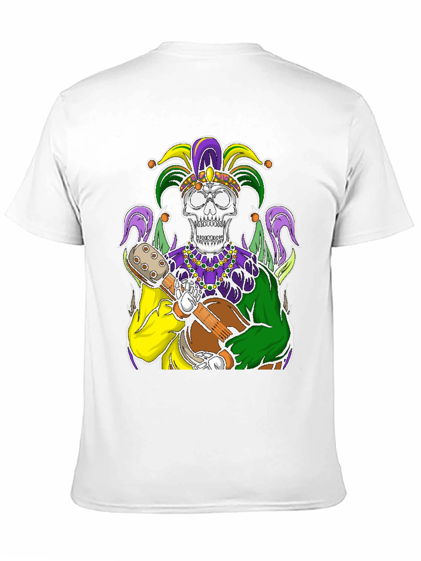 Mardi Gras Jester Skull Graphic Tee