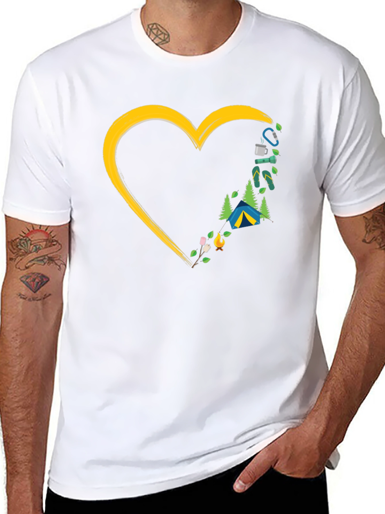 Camping Heart T-Shirt - Adventure Ready!
