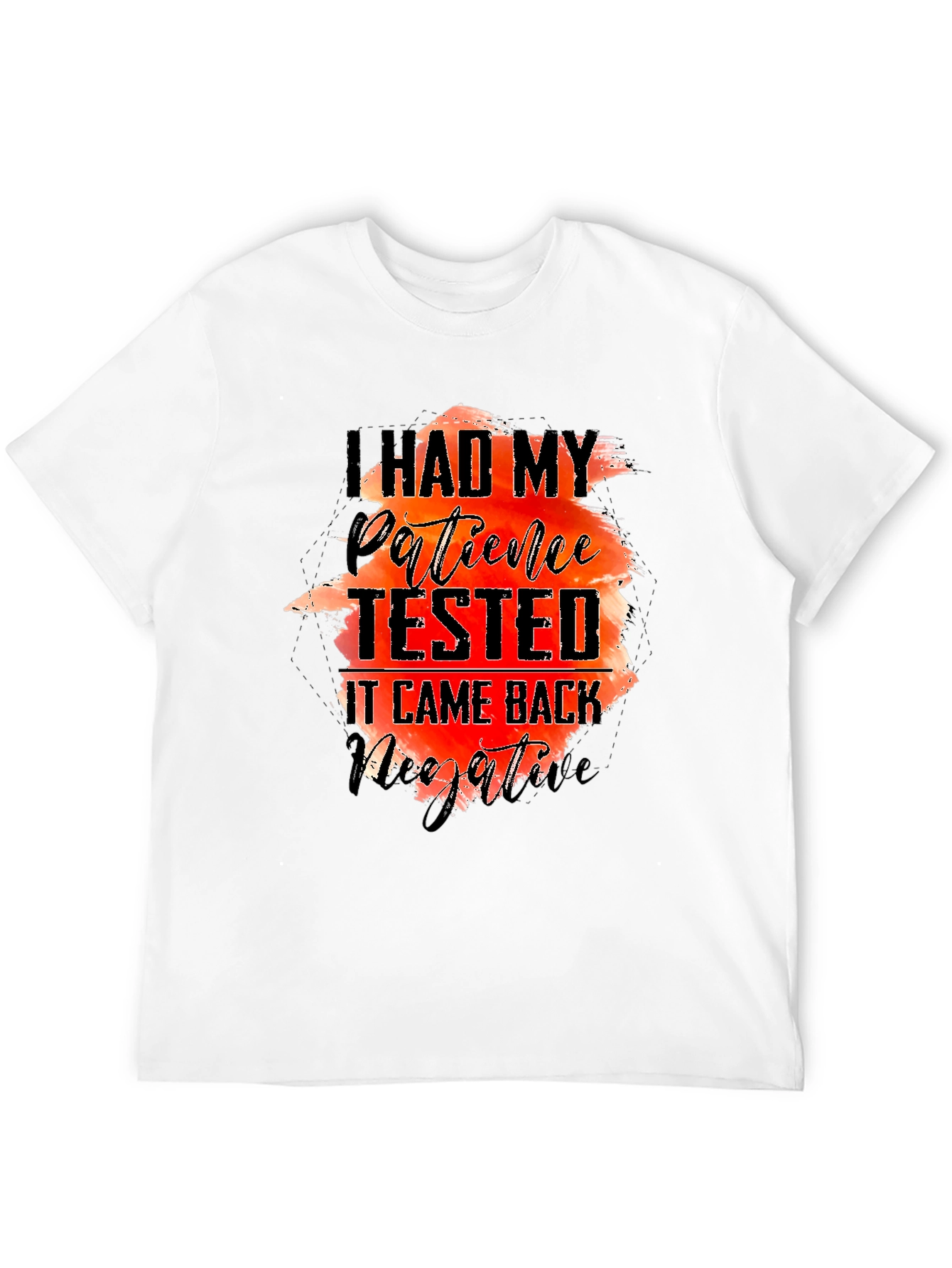 I Had My Patience Tested Black T-Shirt