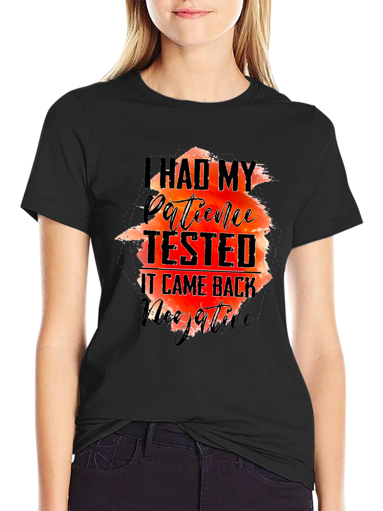 I Had My Patience Tested Black T-Shirt