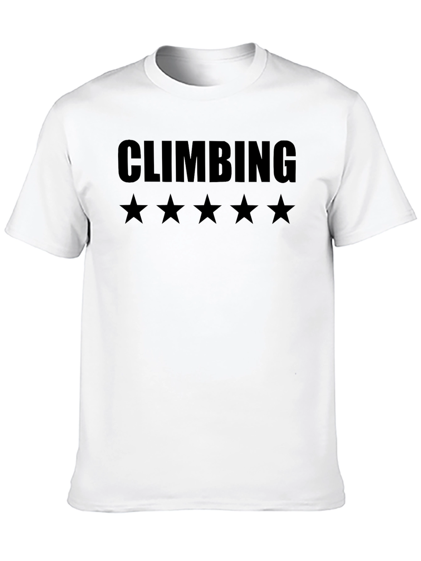 Climbing Five Star T-Shirt - Black