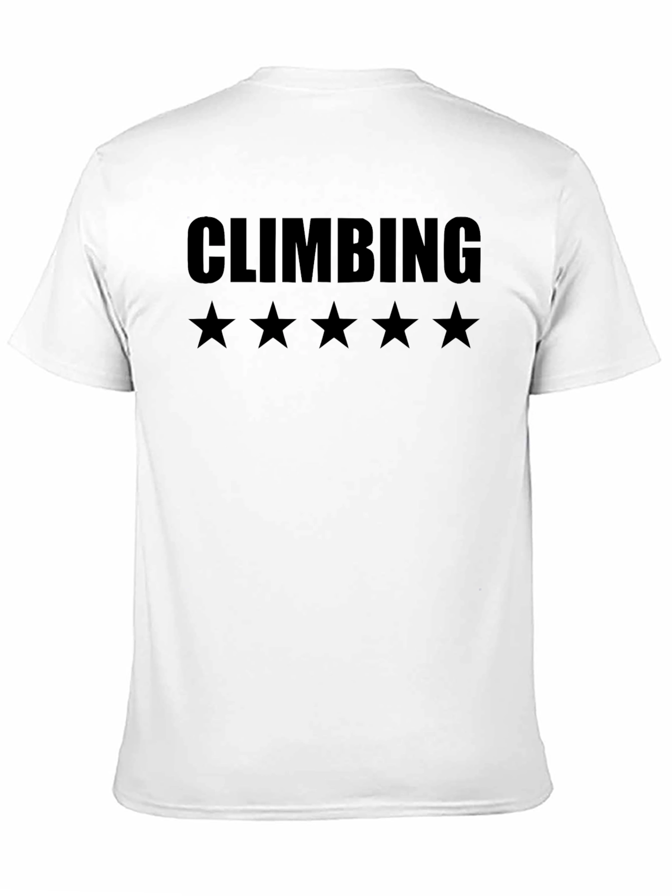 Climbing Five Star T-Shirt - Black