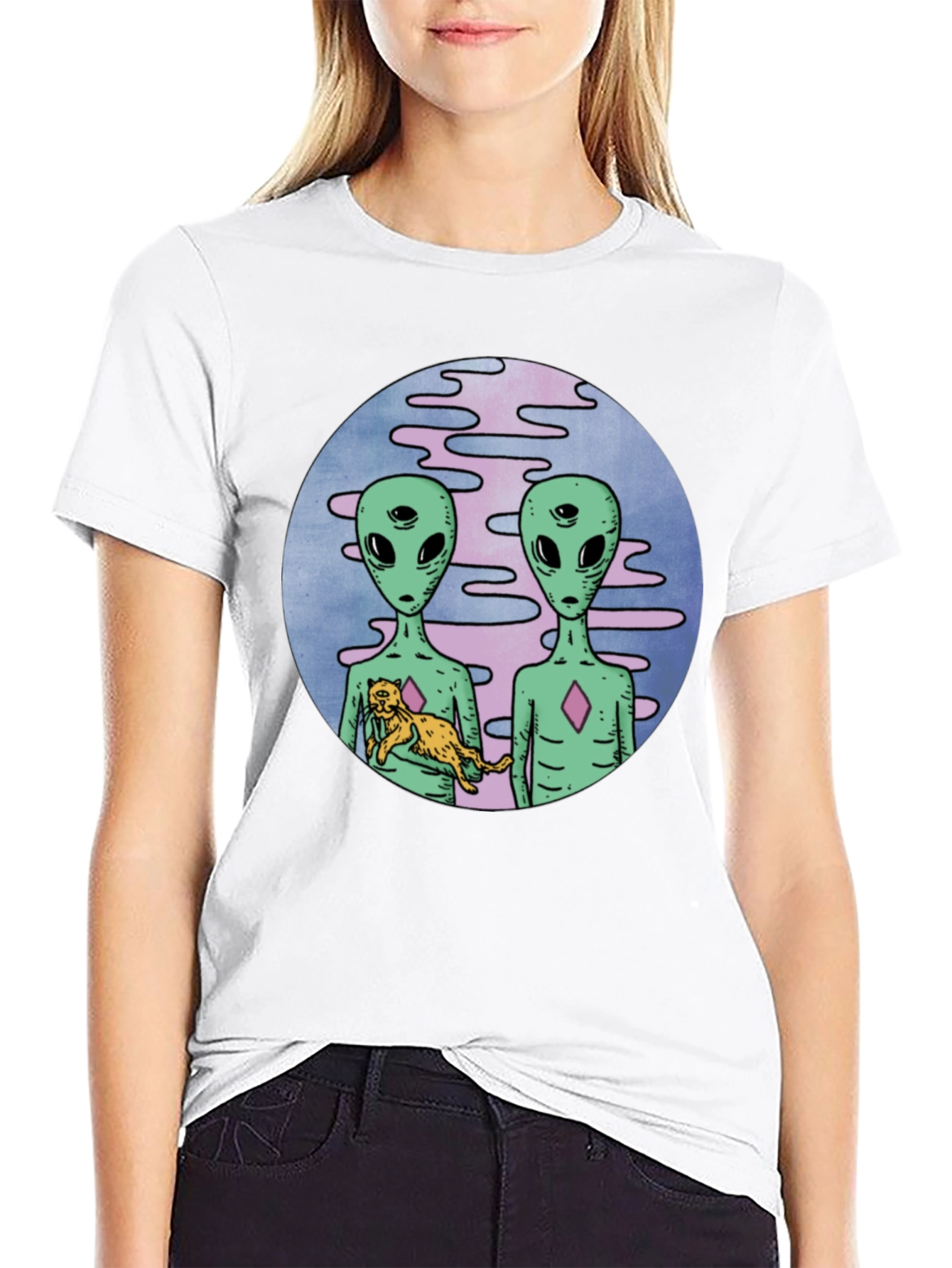 Alien Friends Graphic Tee