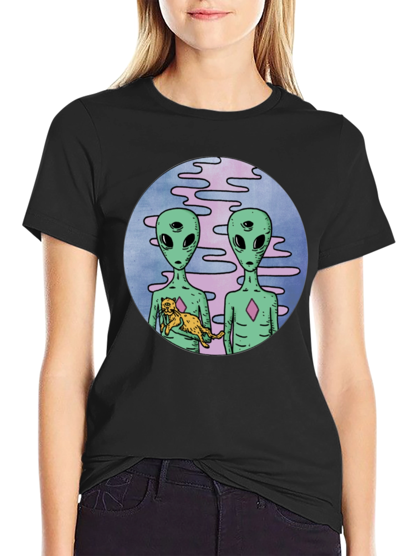 Alien Friends Graphic Tee