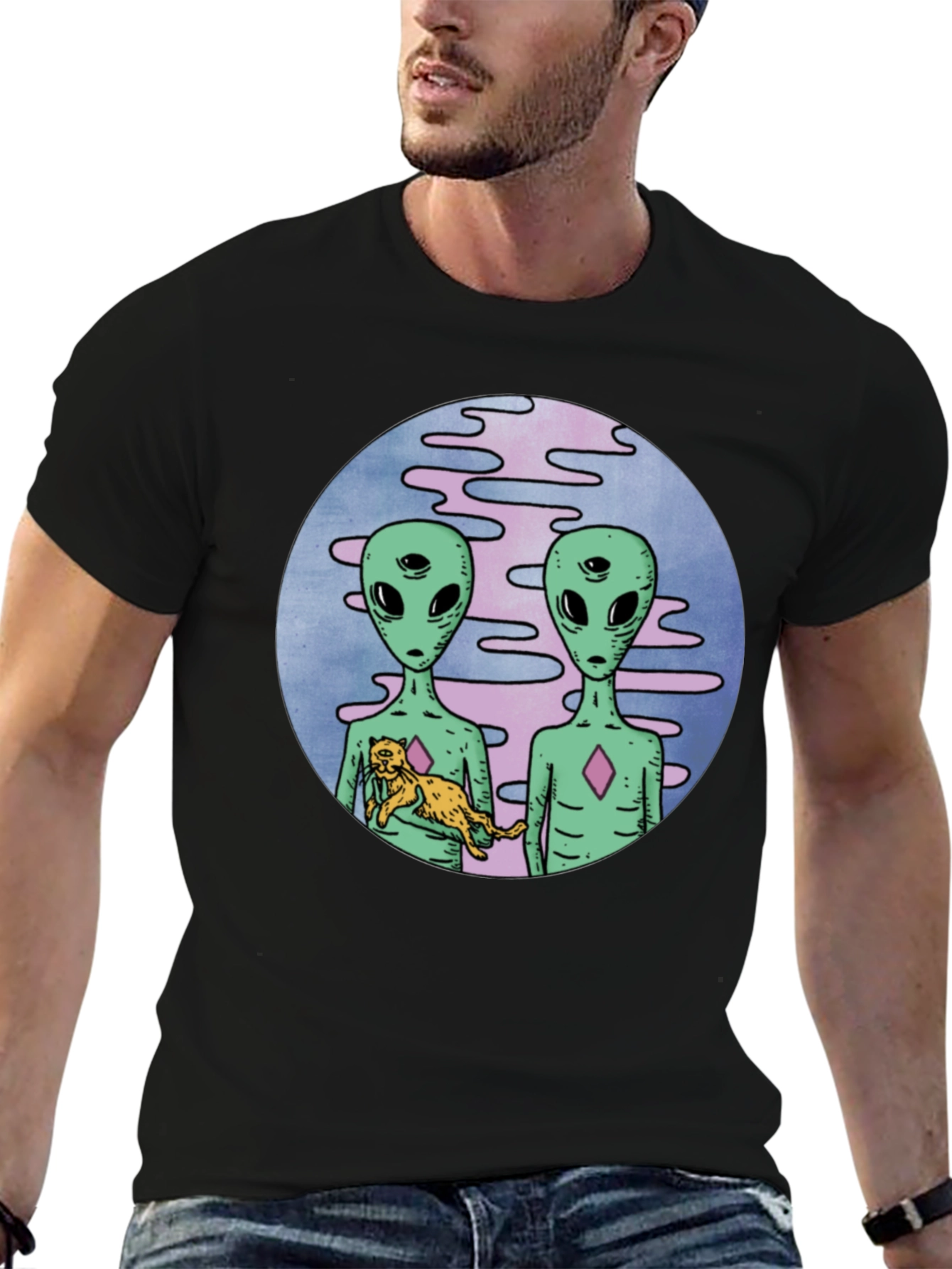 Alien Friends Graphic Tee