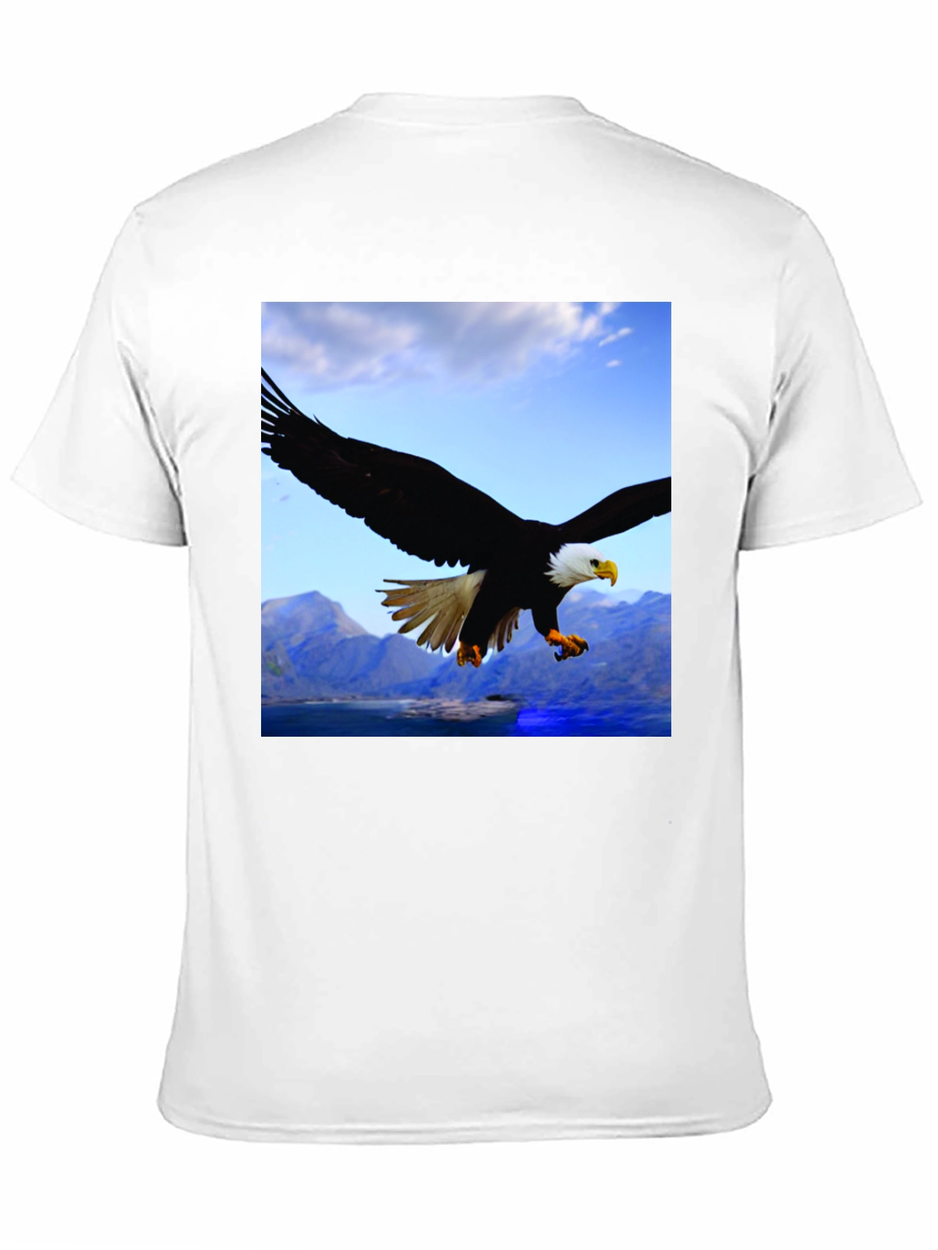 Eagle Graphic Print Black T-Shirt
