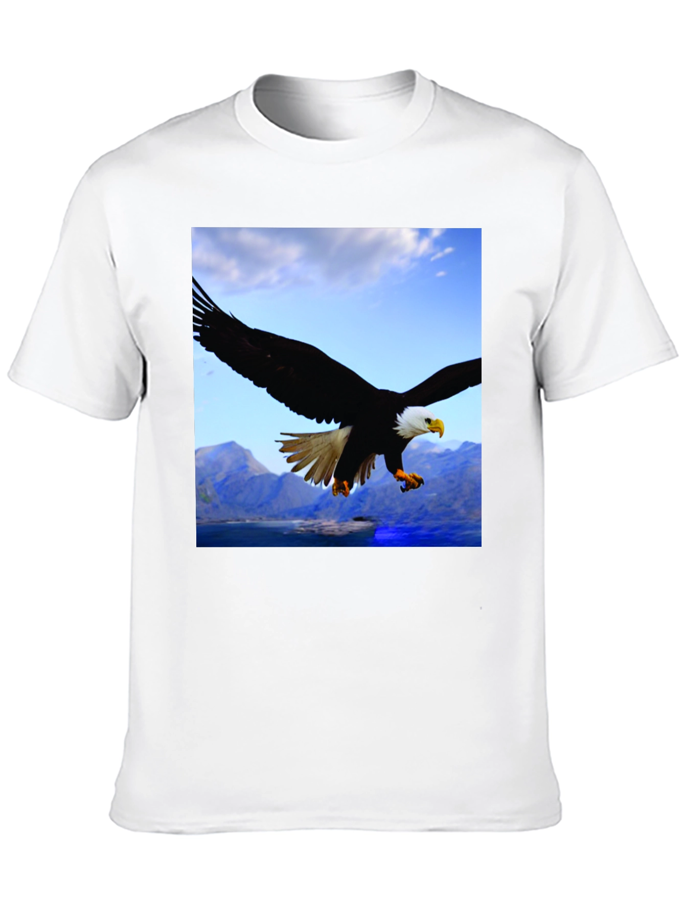 Eagle Graphic Print Black T-Shirt