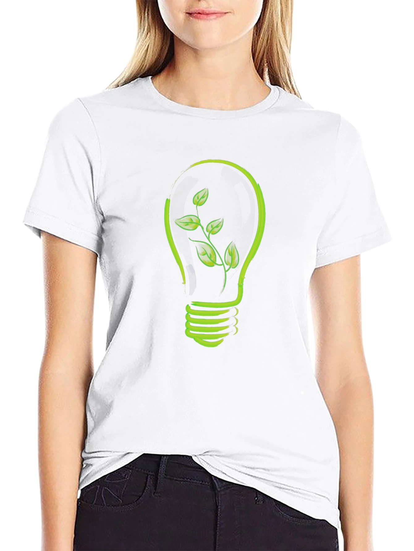 Eco-Friendly Bulb Tee - Black