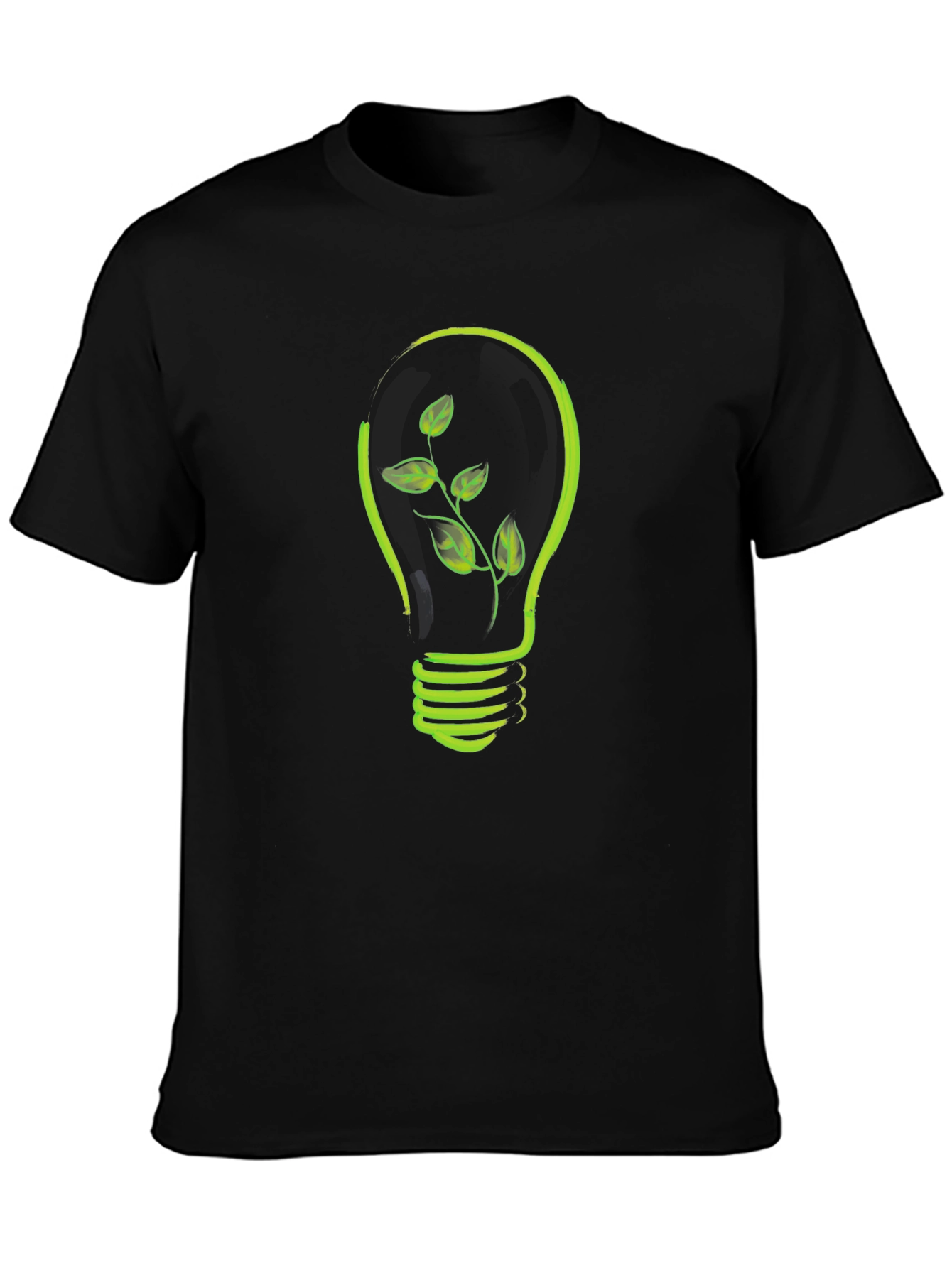 Eco-Friendly Bulb Tee - Black