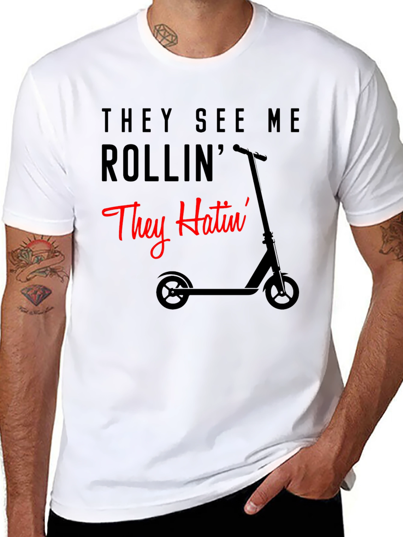 They See Me Rollin Funny Scooter T-Shirt