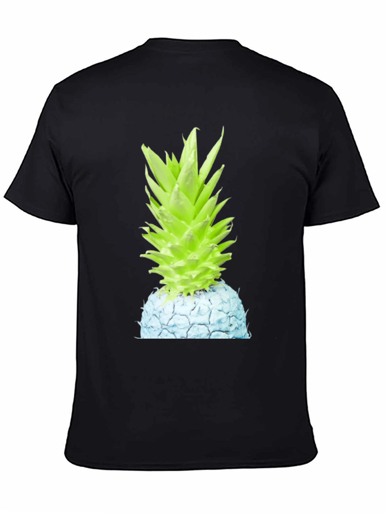 Neon Pineapple Graphic Tee - Unisex Black T-Shirt
