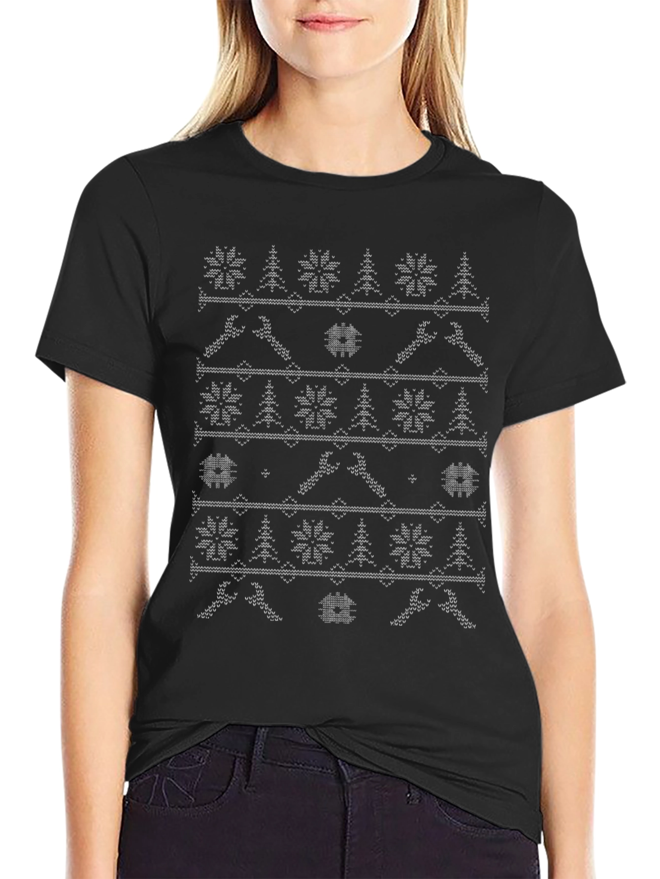 Novelty Mechanic Ugly Christmas T-Shirt
