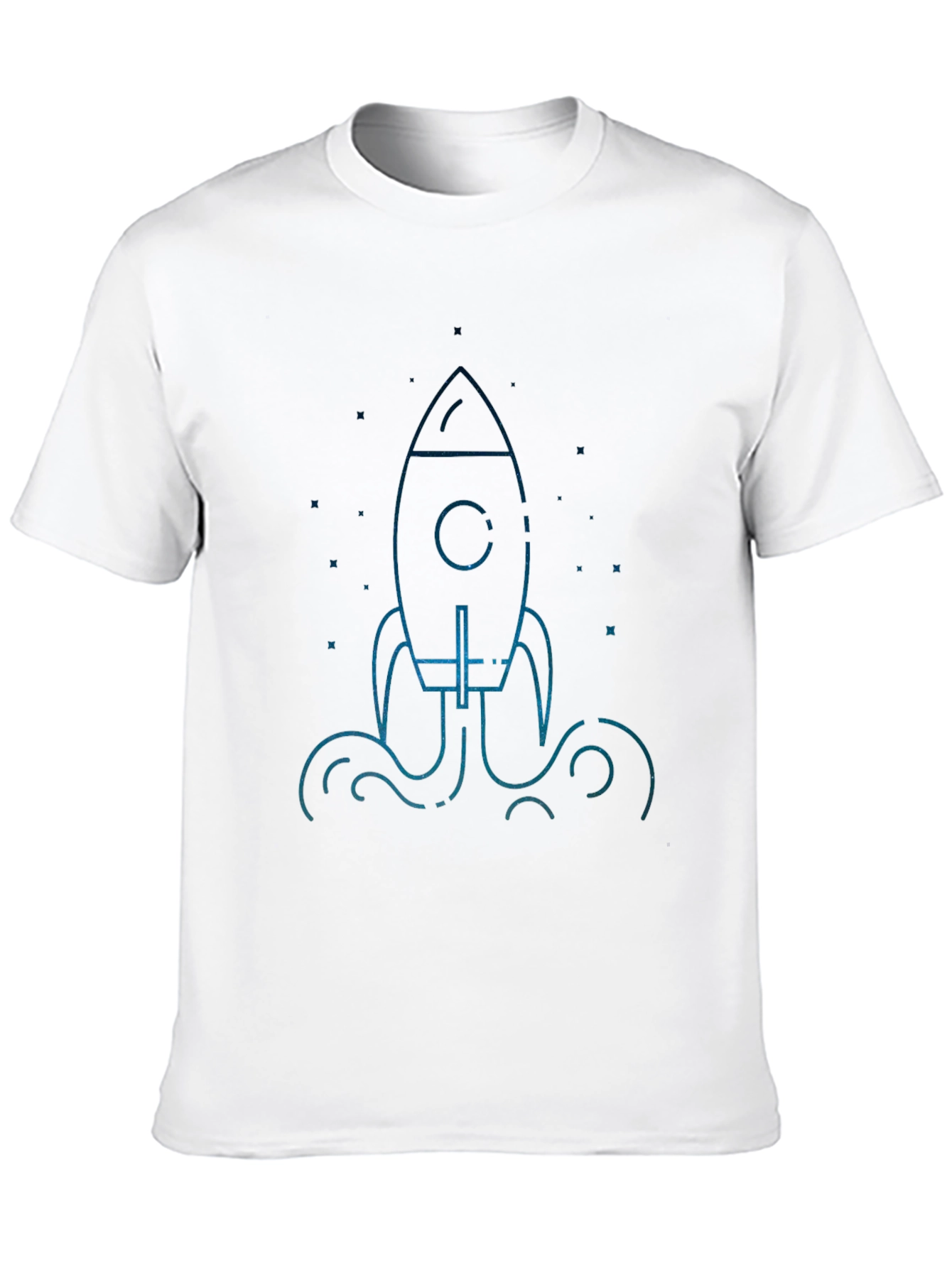 Rocket Launch Graphic Black T-Shirt