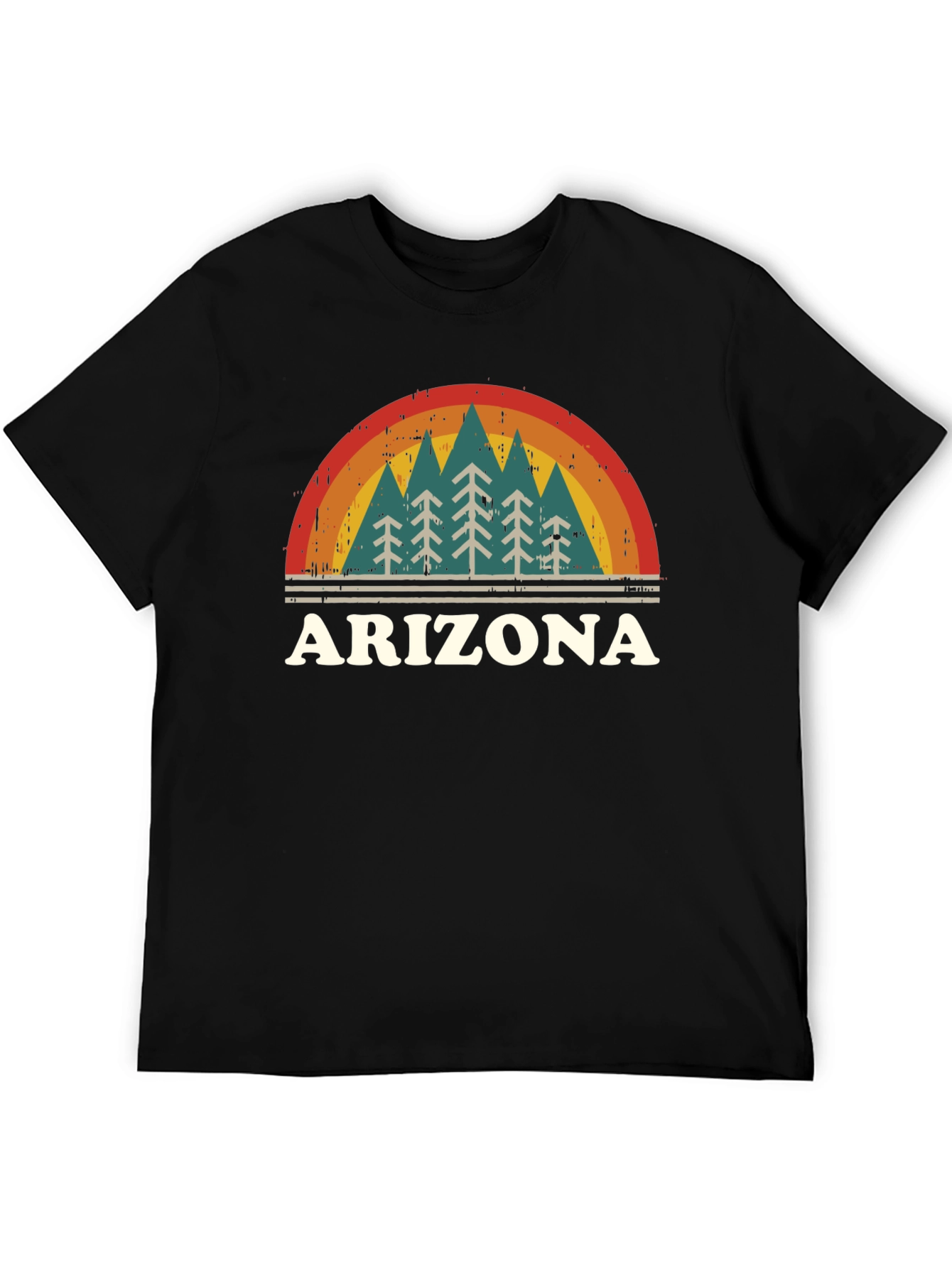 Retro Arizona Graphic Tee - Mountain Pine Trees