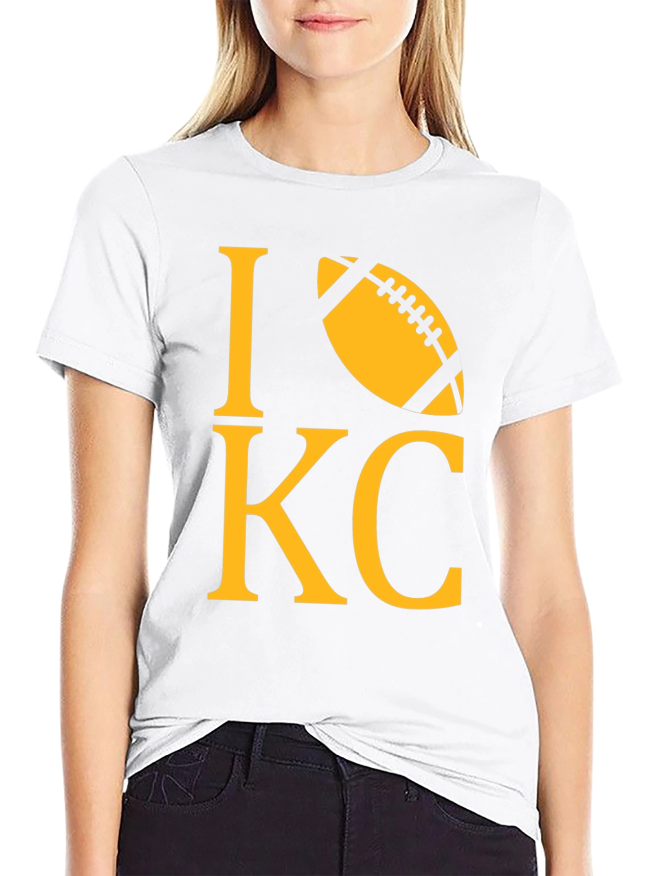 I Love KC Football T-Shirt