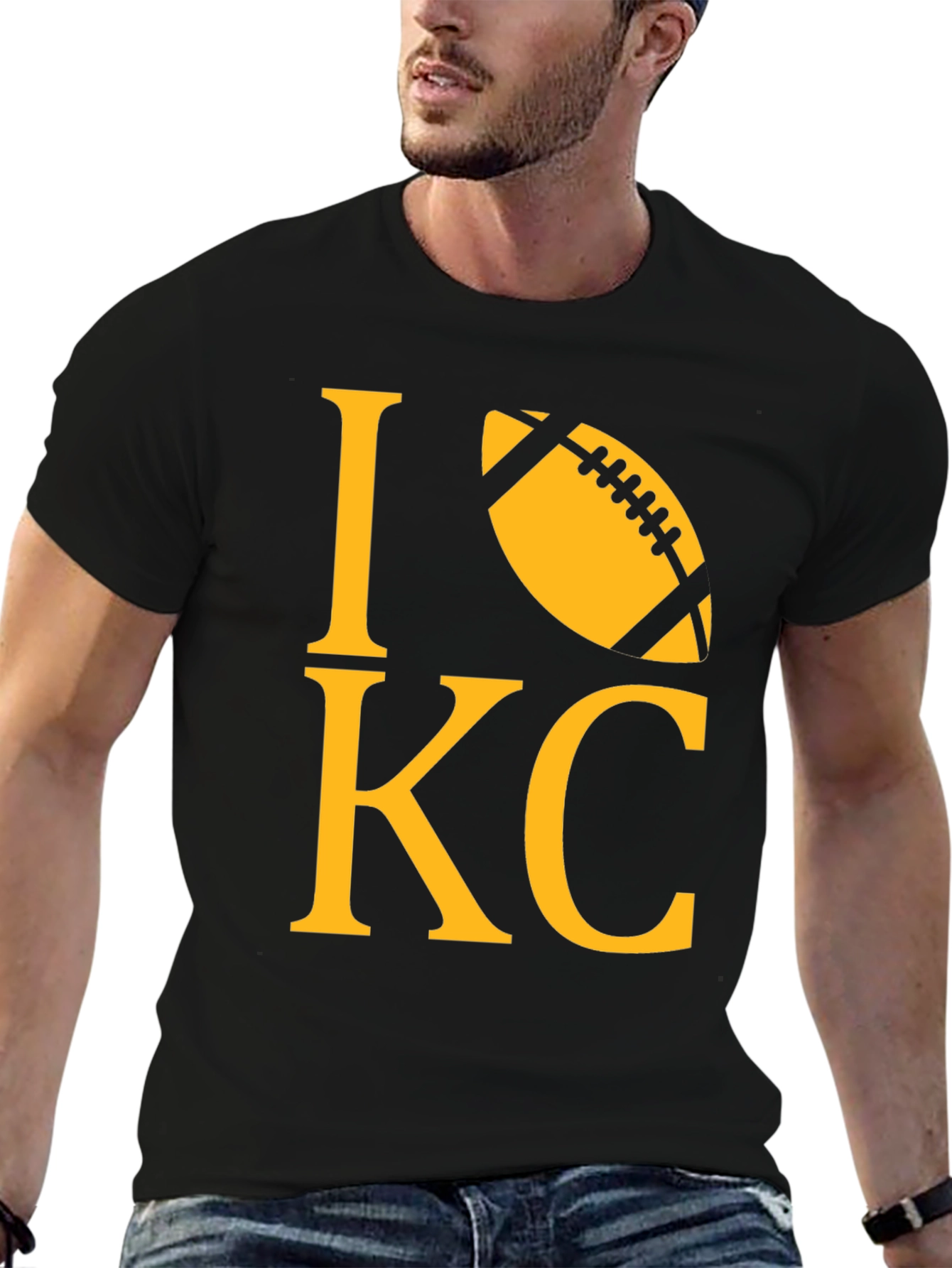 I Love KC Football T-Shirt