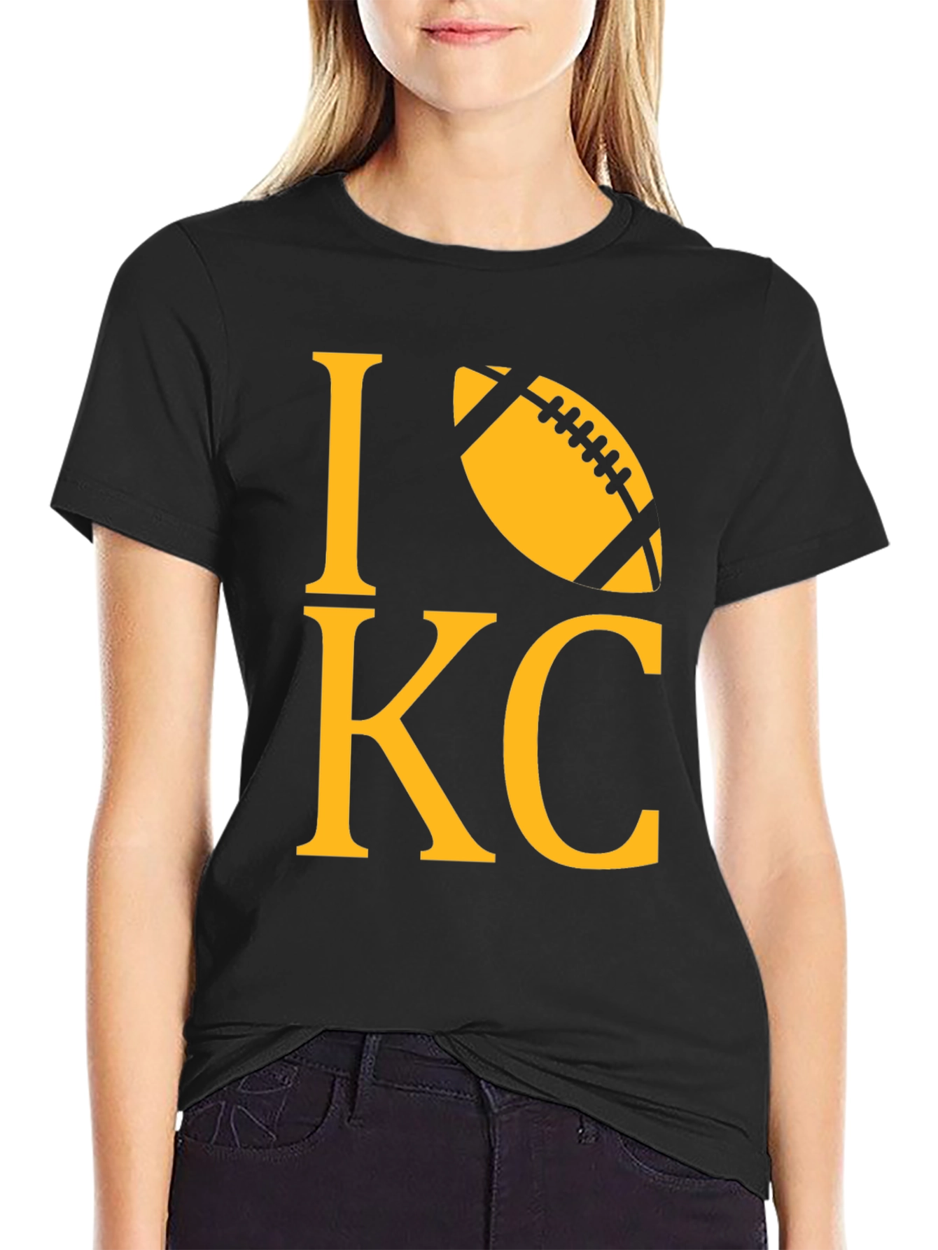 I Love KC Football T-Shirt