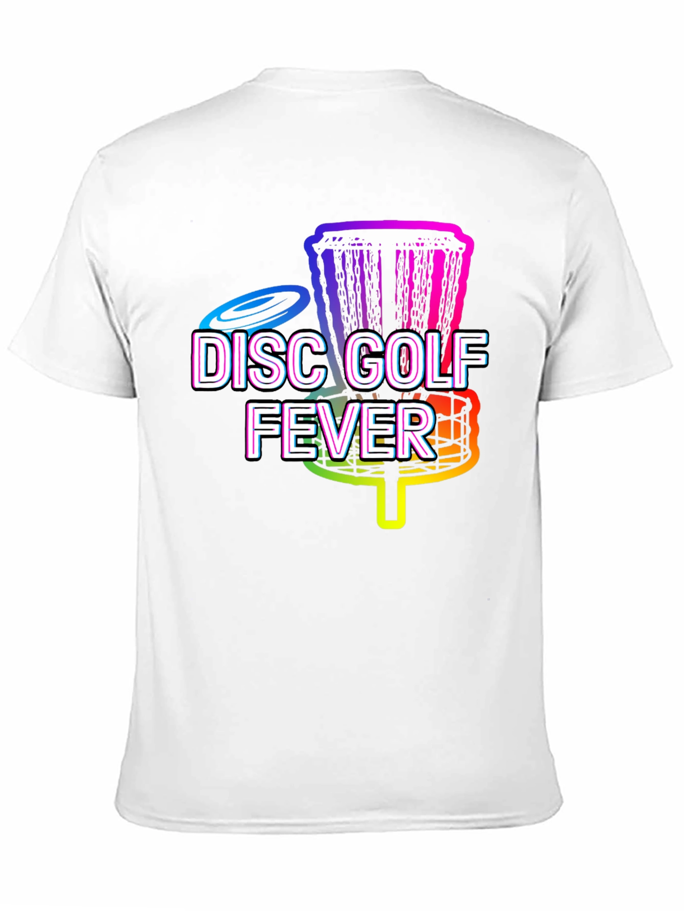 Disc Golf Fever Tee - Rainbow Graphic T-Shirt