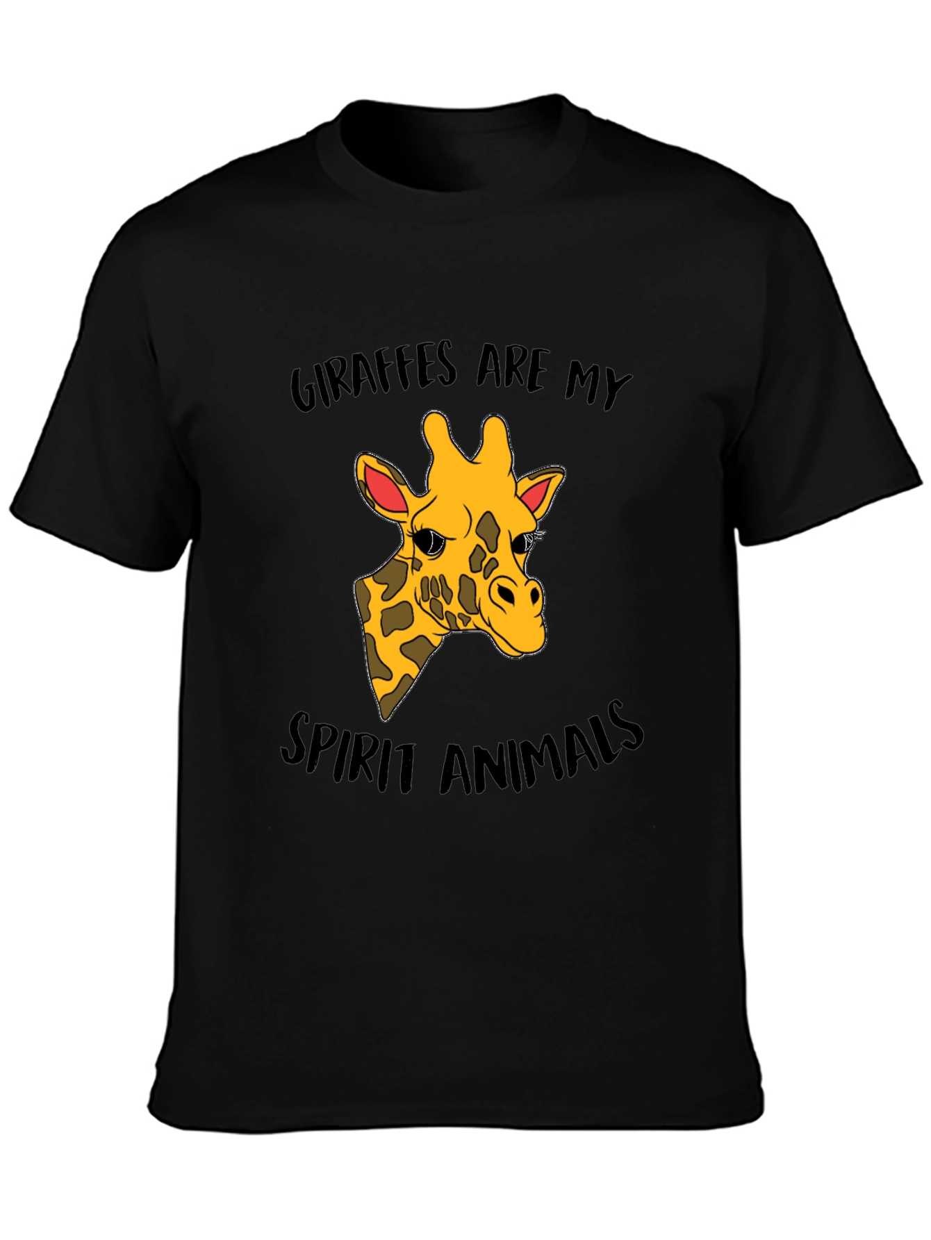 Giraffe Spirit Animal Graphic T-Shirt