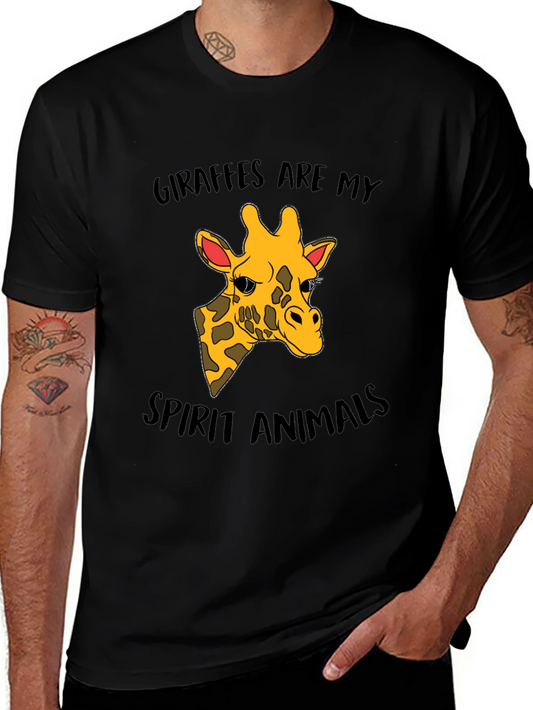 Giraffe Spirit Animal Graphic T-Shirt