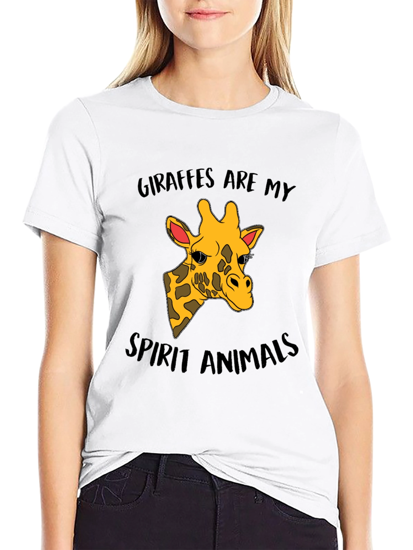 Giraffe Spirit Animal Graphic T-Shirt