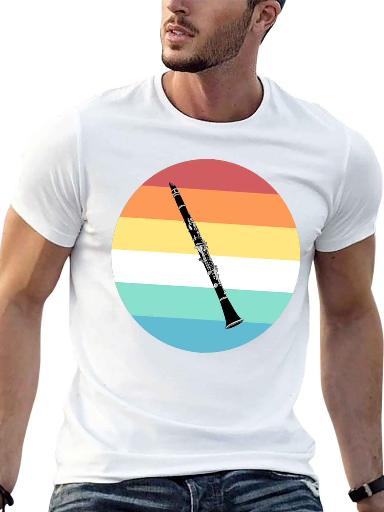 Clarinet Sunset T-Shirt - Musician Gift