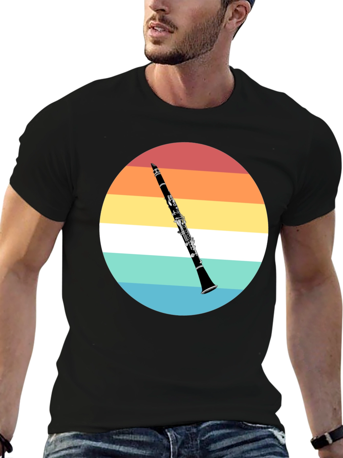 Clarinet Sunset T-Shirt - Musician Gift