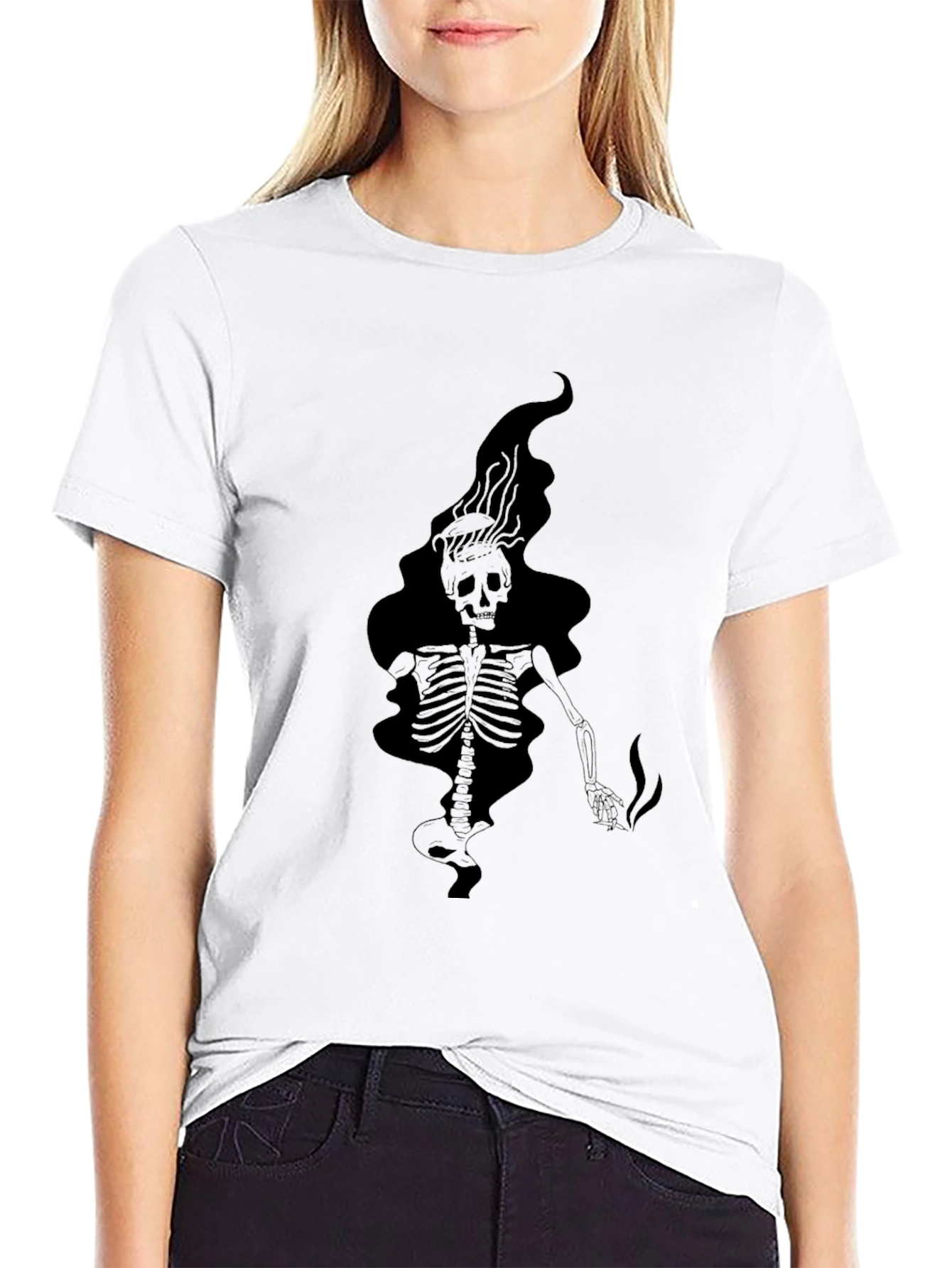 Skeleton Graphic Print T-Shirt