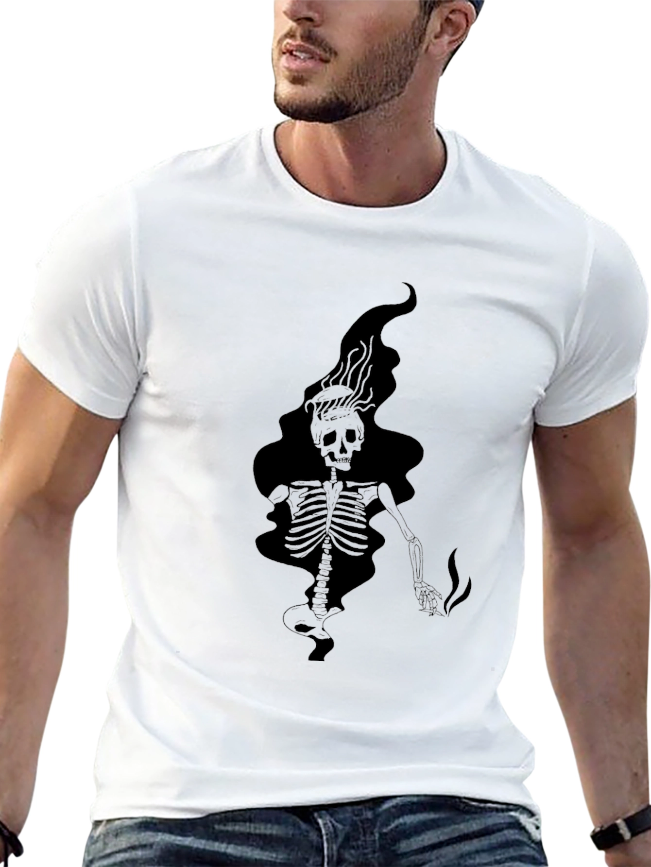 Skeleton Graphic Print T-Shirt